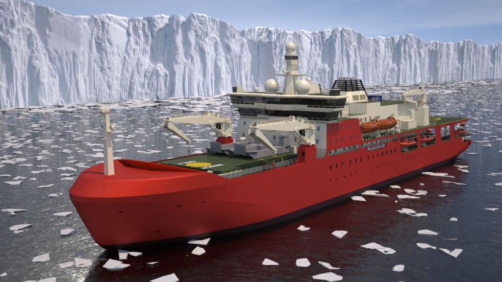 Statek badawczy – lodołamacz typu ASRV – fot. Damen