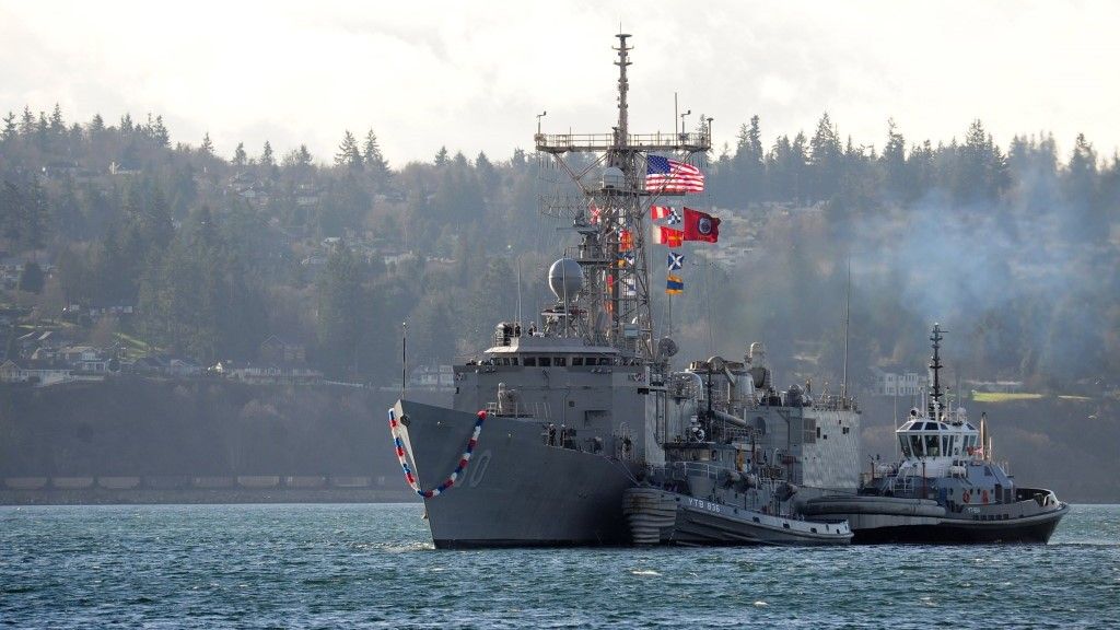 Fregata USS „Rodney M. Davis” – zdjęcie z 2014 r. Fot. US Navy