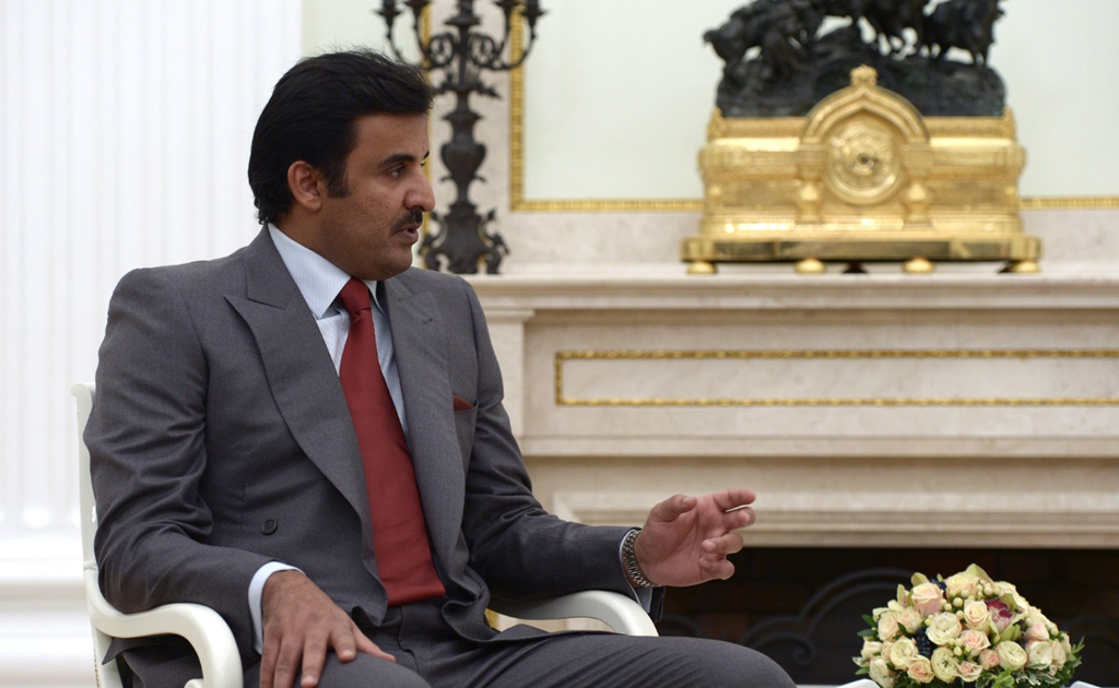 Emir Kataru Tamim bin Khalifa Al Thani. Fot. kremlin.ru.