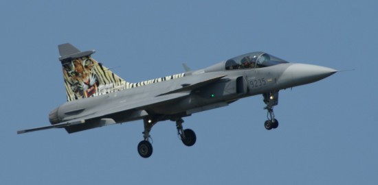 Czeski JAS-39C Gripen, być może niedługo służba tych maszyn na czeskim niebie zakończy się - fot. Łukasz Pacholski