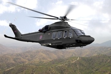 Wizja artystyczna śmigłowca AW139 w barwach sił zbrojnych Tajlandii - fot. AgustaWestland