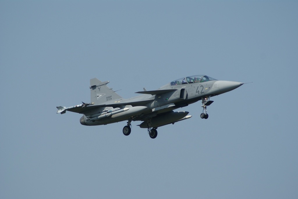 Węgierskie Gripeny mają strzec przestrzeni powietrznej Słowenii oraz państw bałtyckich - fot. Łukasz Pacholski