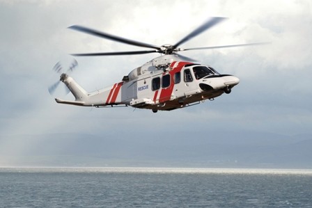 Wizja artystyczna śmigłowca AW139 w barwach szwedzkiej agencji Administracji Morskiej - fot. AgustaWestland
