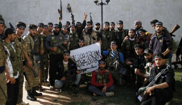 Członkowie brygady "Ukochanych przez Allaha" z Aleppo - fot. AP