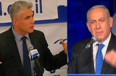 Jair Lapid i Benjamin Netanjahu - fot. http://www.jpost.com