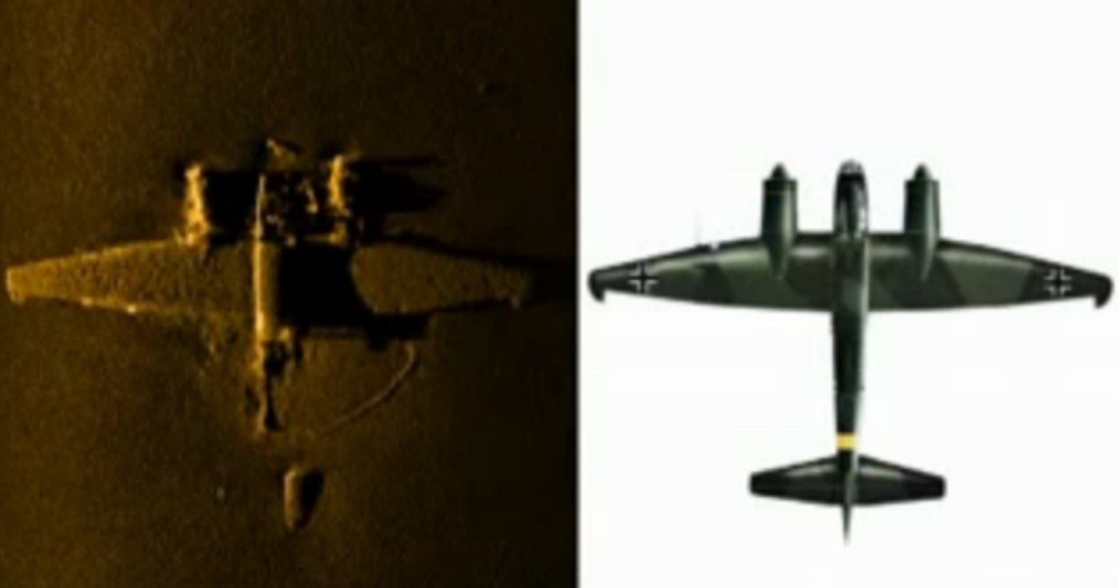 ORP Arctowski znalazł na dnie wrak niemieckiego samolotu Junkers - fot. Marynarka Wojenna RP