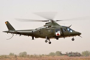 Belgijski AW109 wykorzystywany w Mali - fot. Ministerstwo Obrony Belgii