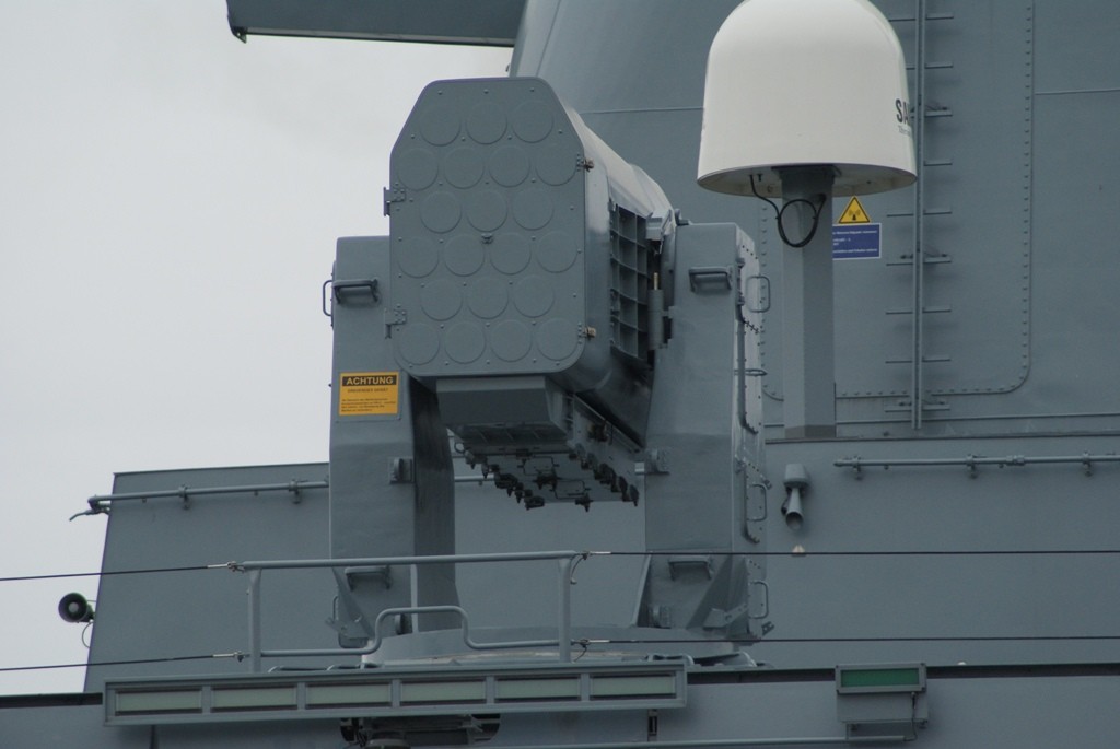 Wyrzutnia systemu RAM na pokładzie okrętu Deutsche Marine – fot. Łukasz Pacholski
