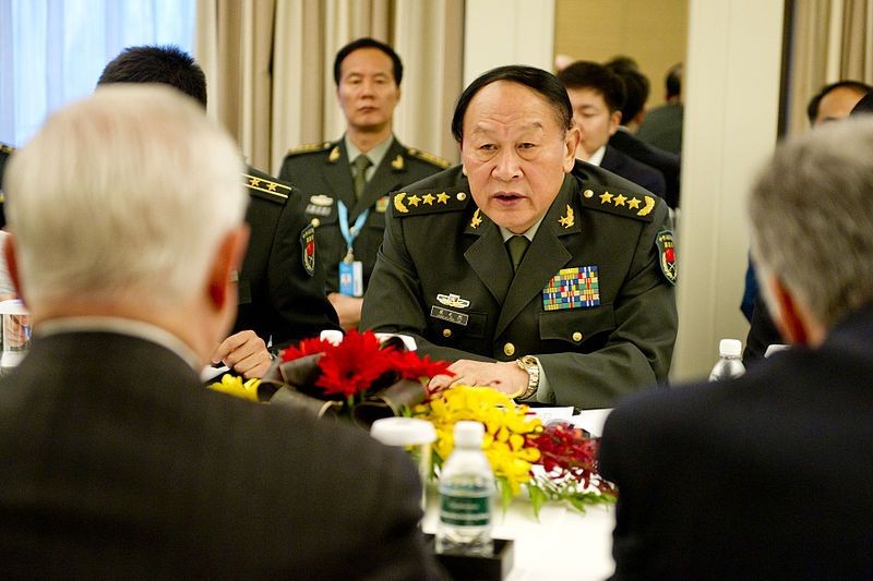 Minister Obrony Chin Liang Guanglie podczas spotkania dyplomatycznego. – fot. wikimedia