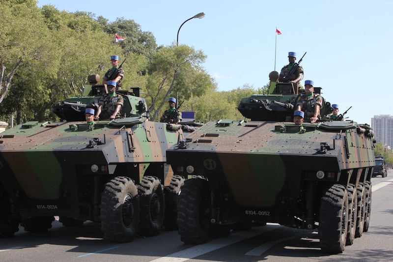 Francuskie transportery VBCI. Koncern Nexter zaprezentuje pojazd tego typu z armatą 40 mm. Fot. Rama/Wikimedia Commons.