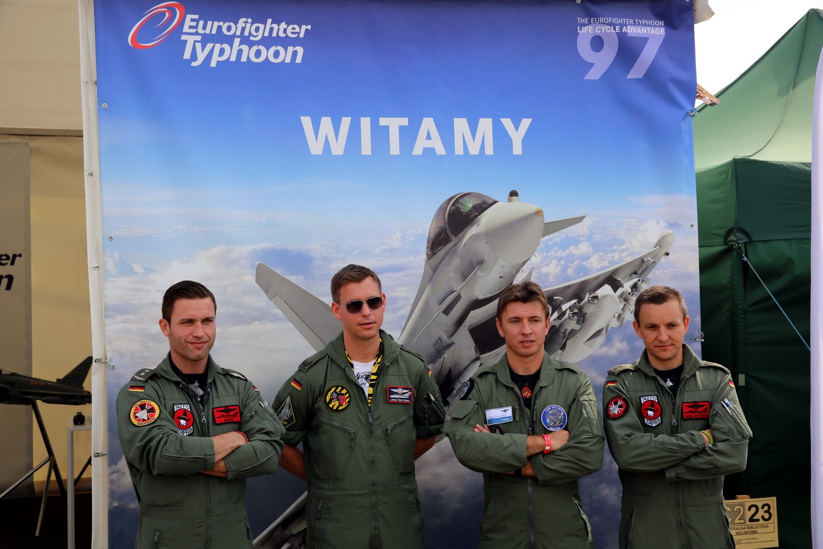Eurofighter podczas pokazów Radom Air Show fot. A.Hładij/Defence24.pl