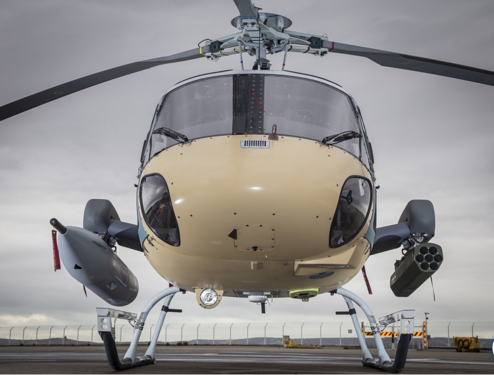 H225M Caracal podczas prób HForce, fot. Airbus Helicopters.