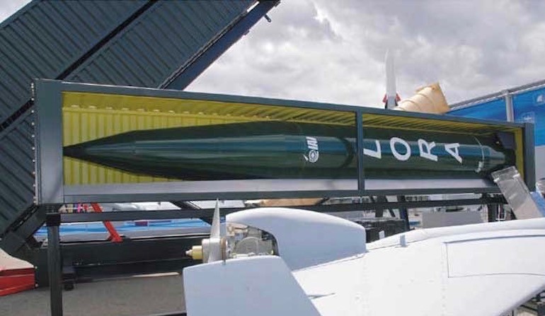 <p>Start rakiety balistycznej Predator Hawk, fot. IMI Systems</p>