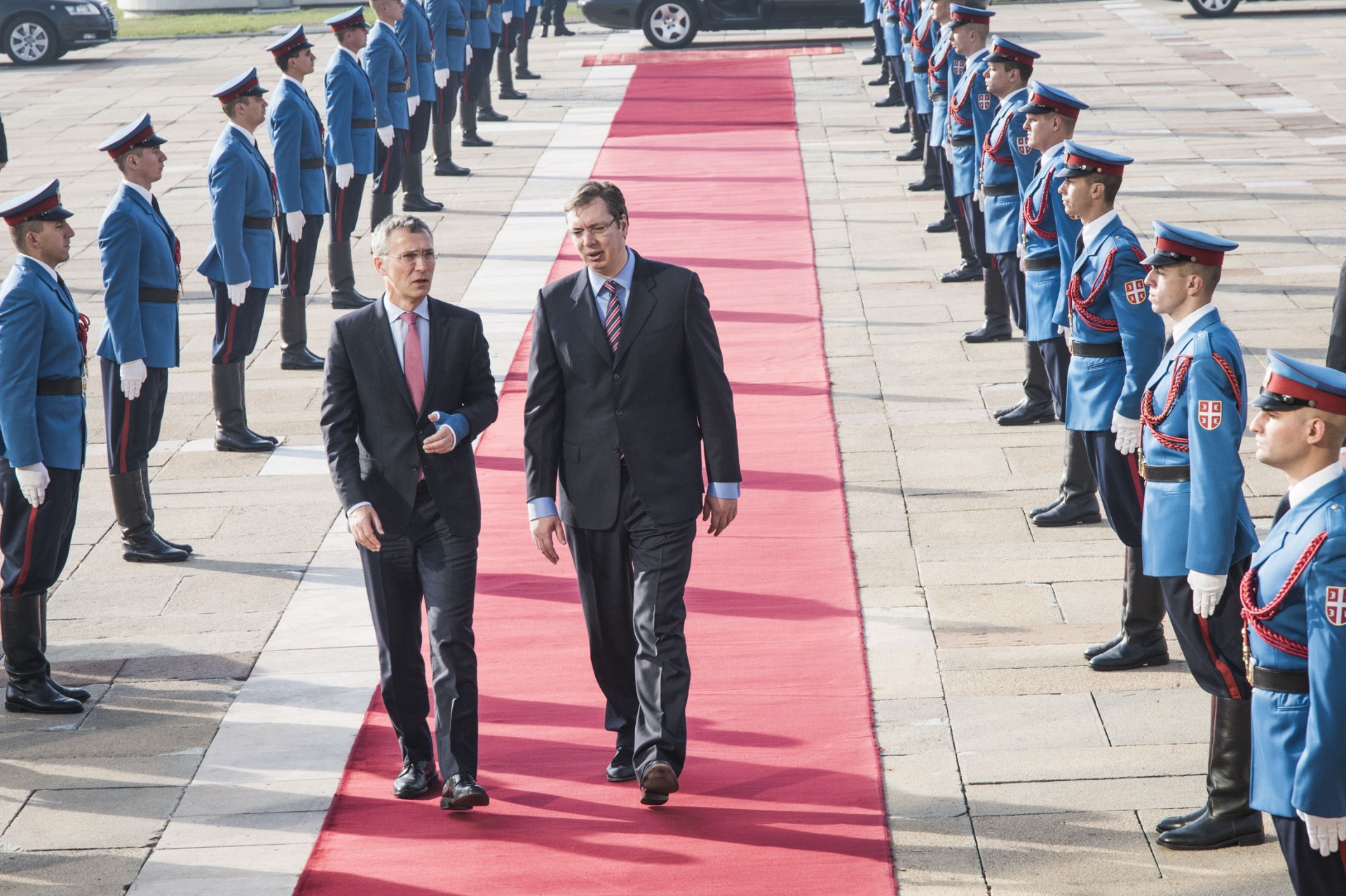 Aleksandar Vučić, prezydent Serbii i Jens Stoltenberg, Sekretarz Generalny NATO, Fot. NATO