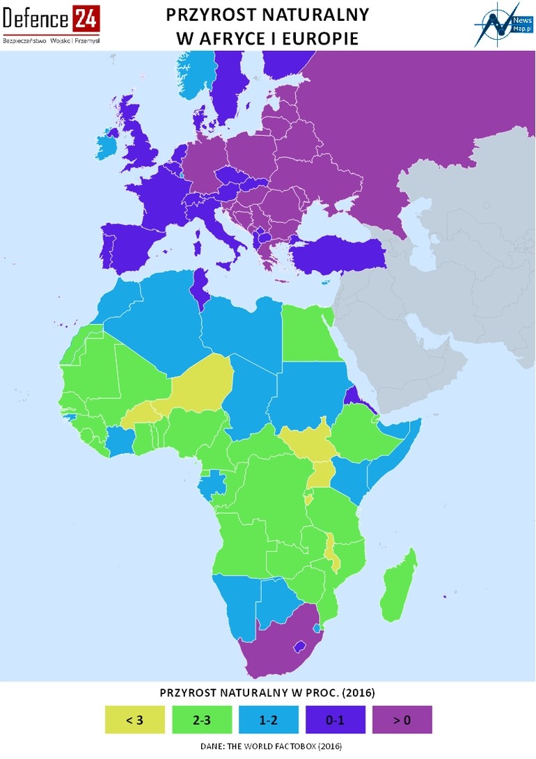 Europa Afryka. Zderzenie demograficzne cz.1 [ANALIZA] Defence24