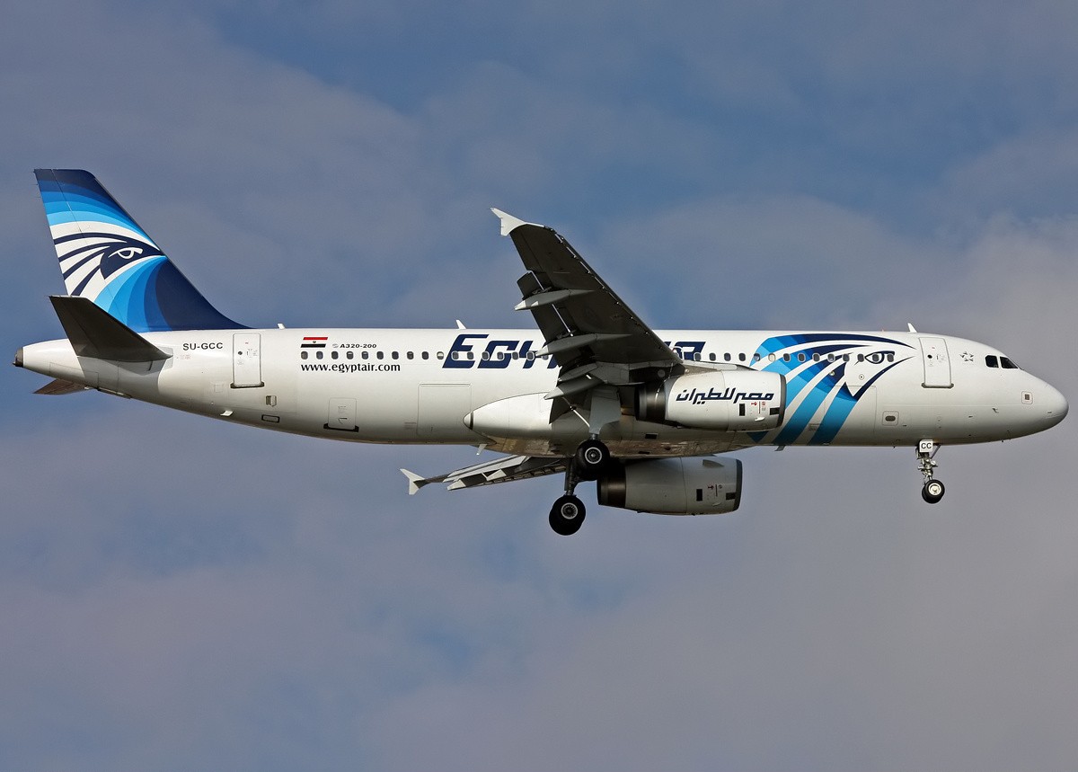 Airbus A320 (SU-GCC) linii lotniczych EgyptAir, który zaginął nad Morzem Śródziemnym, fot: Mehmet Mustafa Celik/Wikipedia, CC BY-SA 4.0