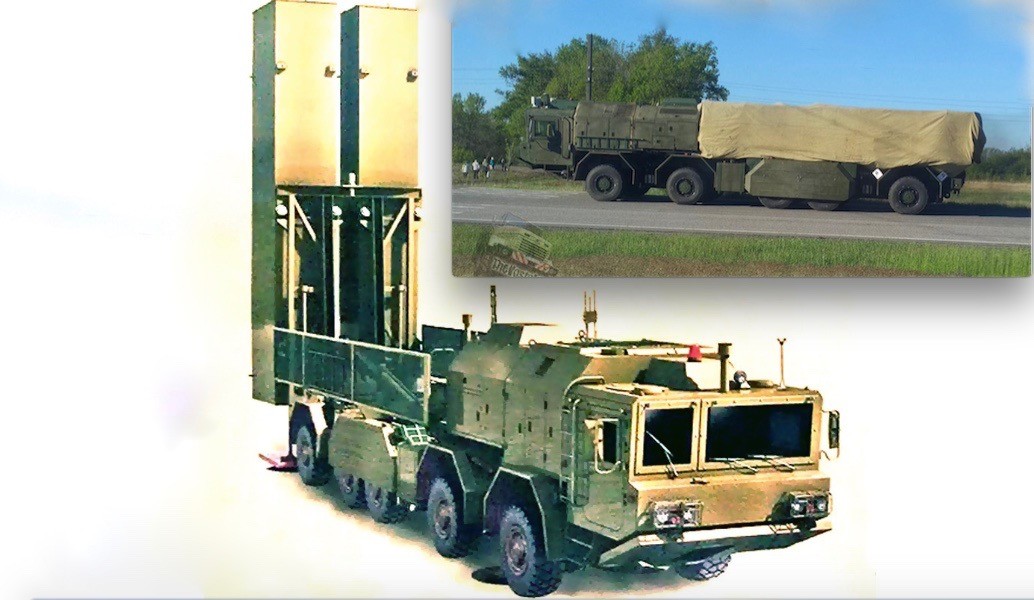 Rysunek koncepcyjny wyrzutni Grom-2 i zdjęcie pojazdu - fot. KB Jużnoje/defence-blog.com