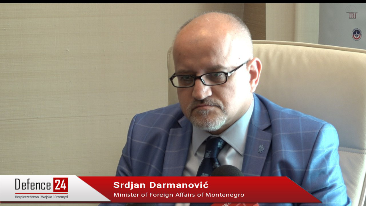 Srdjan Darmanović, Minister Spraw Zagranicznych Czarnogóry. Fot. Defence24.pl