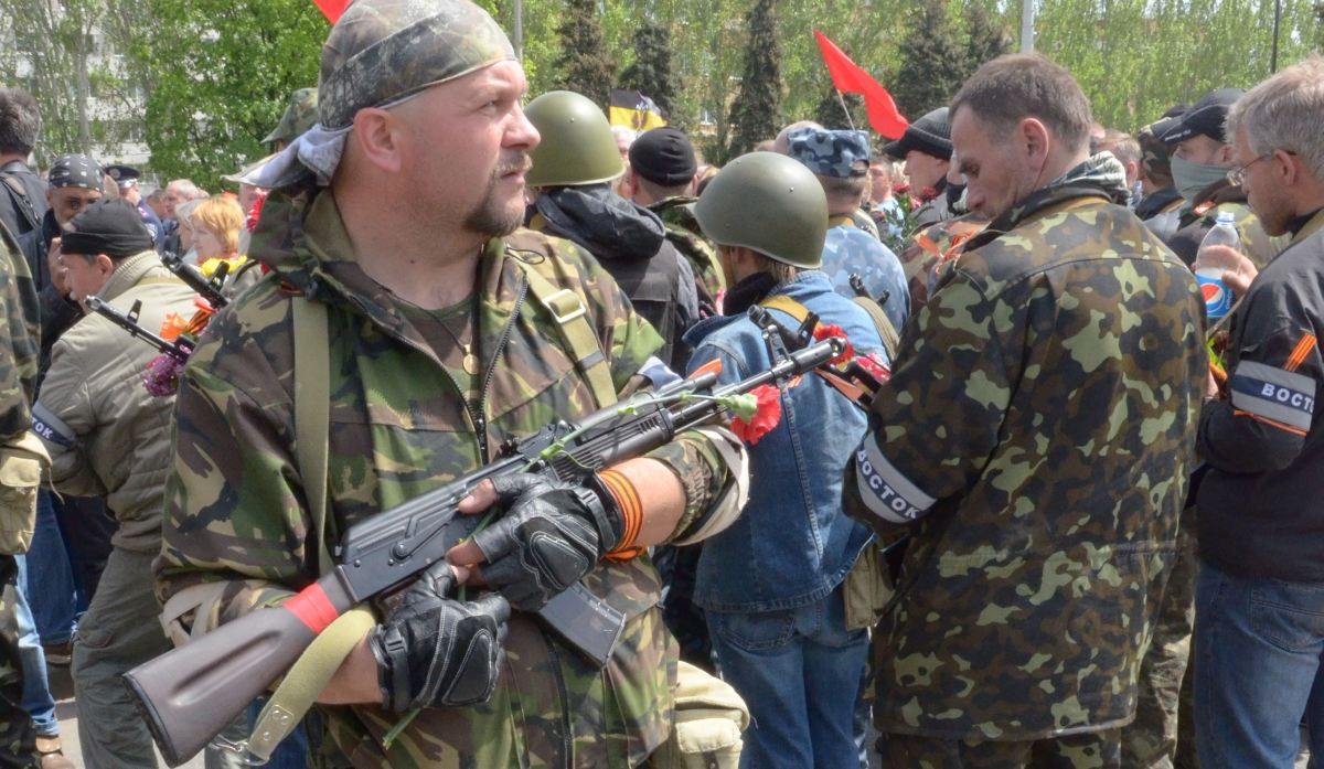 Czeczeni z batalionu "Wostok" wprowadzają porządek w Doniecku? - fot. Andrew Butko/wikipedia