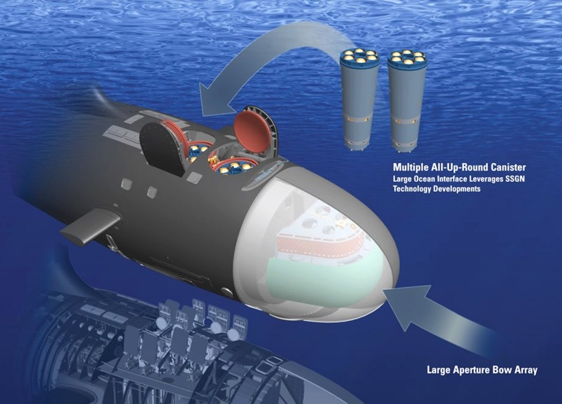 Kończone są prace konstrukcyjne nad modułowym wkładem dla silosów nowej wersji okrętów podwodnych typu Virginia – fot. US Navy