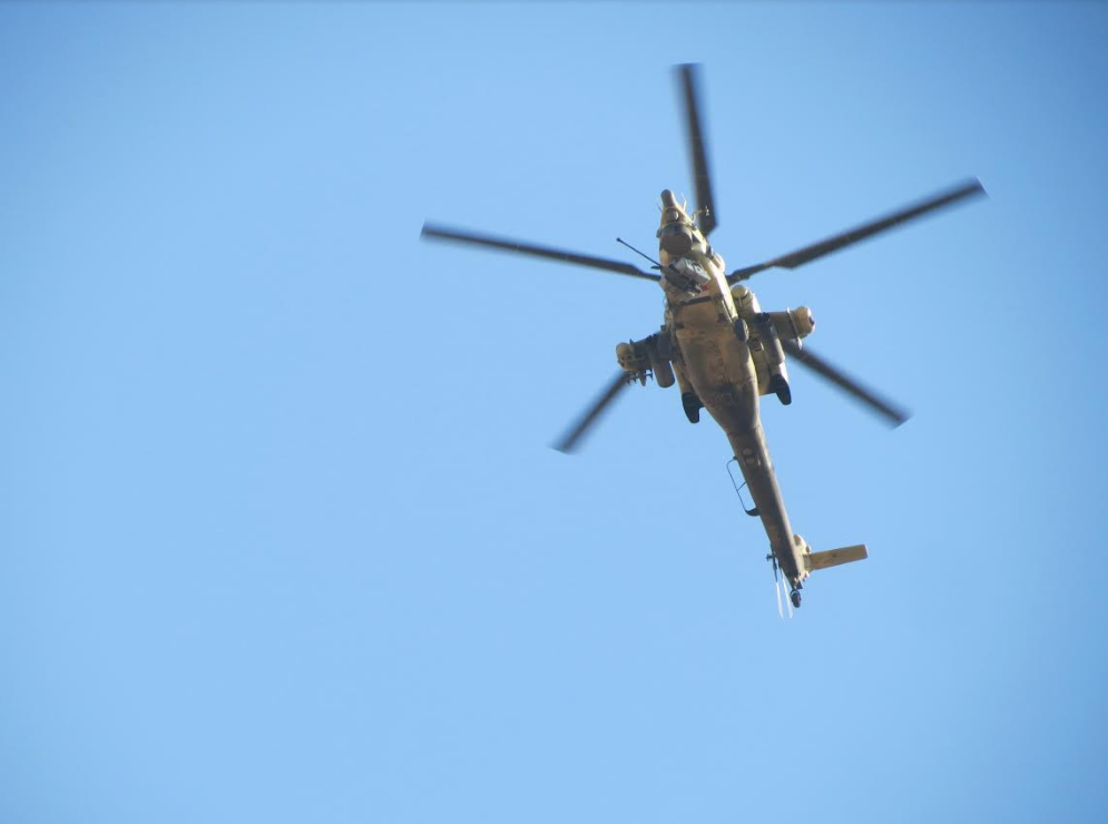 Rosyjski Mi-28N podczas operacji w Syrii. Fot. Witold Repetowicz