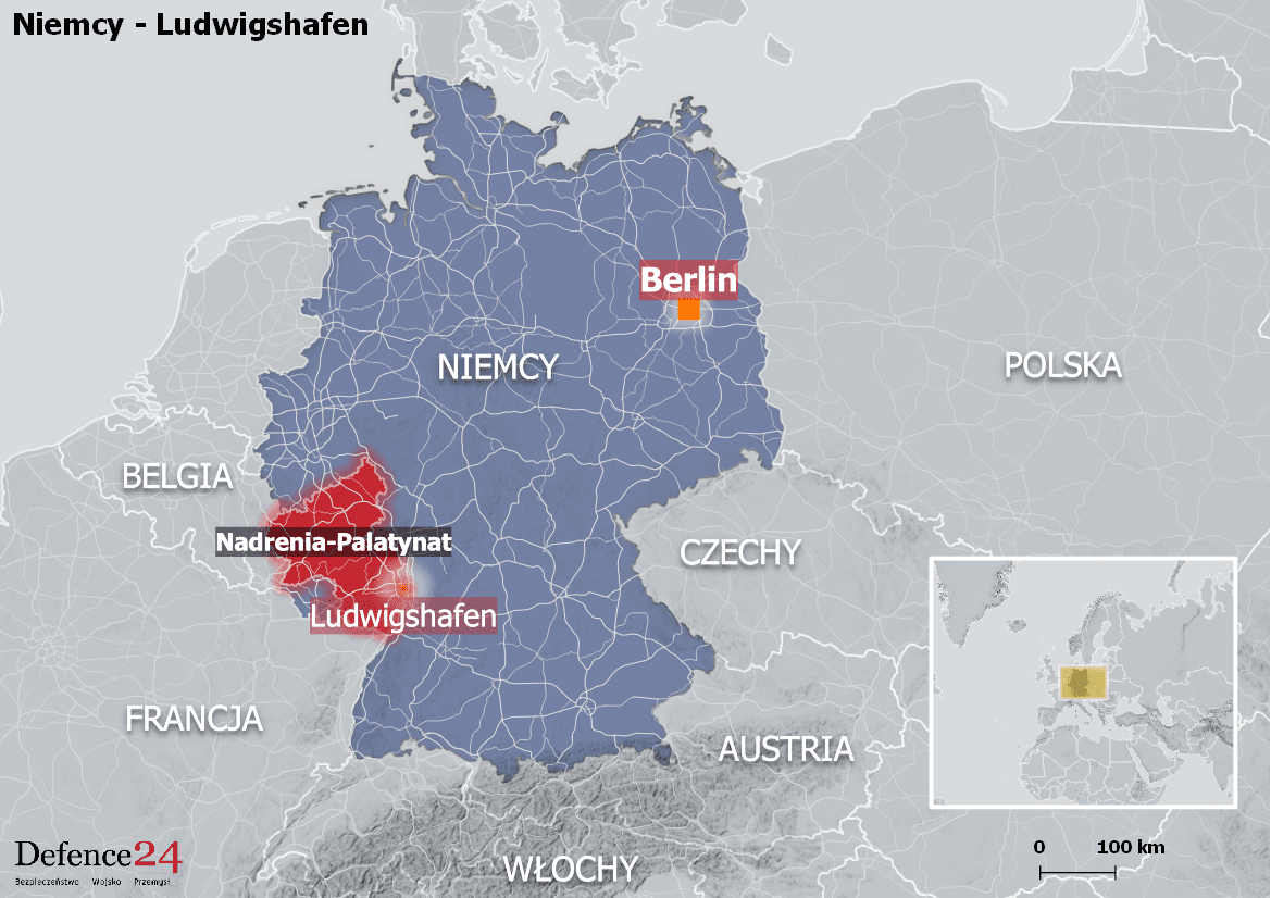 Ludwigshafen. Mapa: Defence24.pl