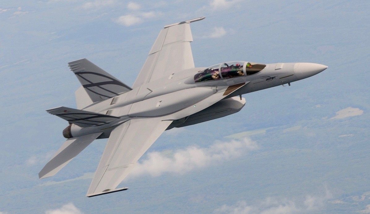 Samolot F/A-18F Advanced Super Hornet, ilustracja: Boeing