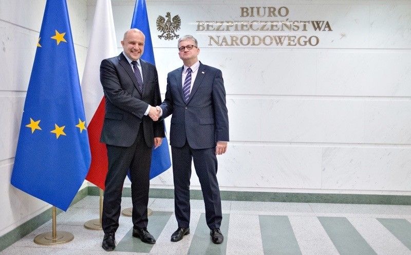 Minister obrony Estonii Jüri Luik i szef BBN Paweł Soloch. Fot. BBN