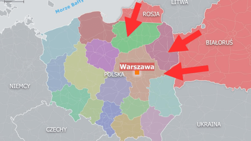 Potencjalne kierunki agresji na Polskę. Fot. Defence24.pl