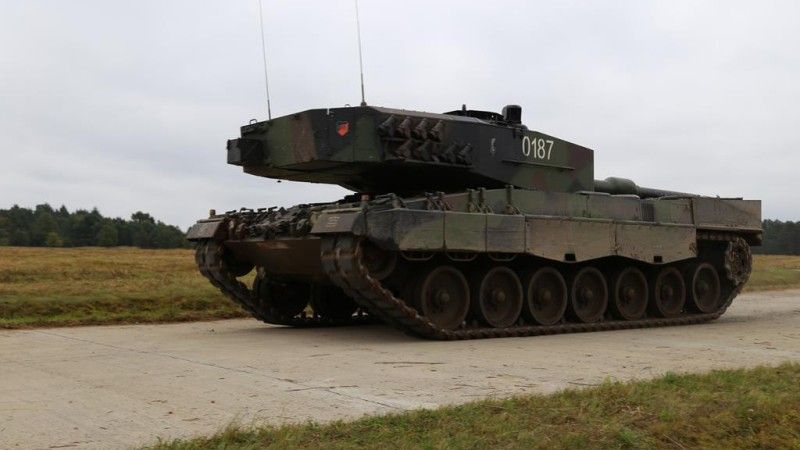 Leopard2A4 na manewrach Dragon-17. Fot. Rafał Lesiecki / Defence24.pl