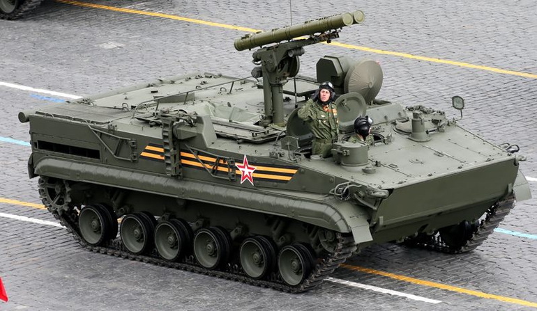 Rosyjskie rakietowe niszczyciele czołgów na Ukrainie