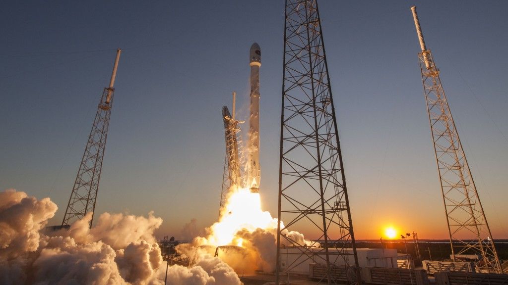 Start rakiety Falcon 9, fot. SpaceX