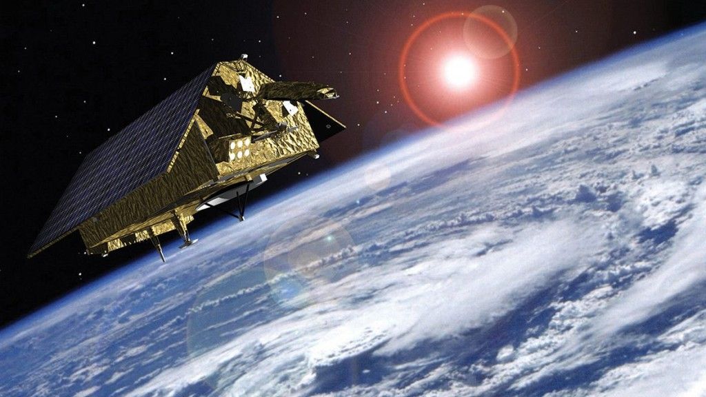 Artystyczna wizja satelity Sentinel-6. Ilustracja: ESA 2015, Airbus Defence and Space