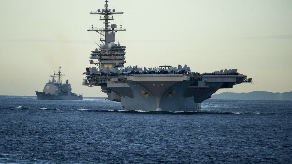 Lotniskowiec USS „George H.W. Bush” jest we wschodniej części Morza Śródziemnego – fot. US Navy