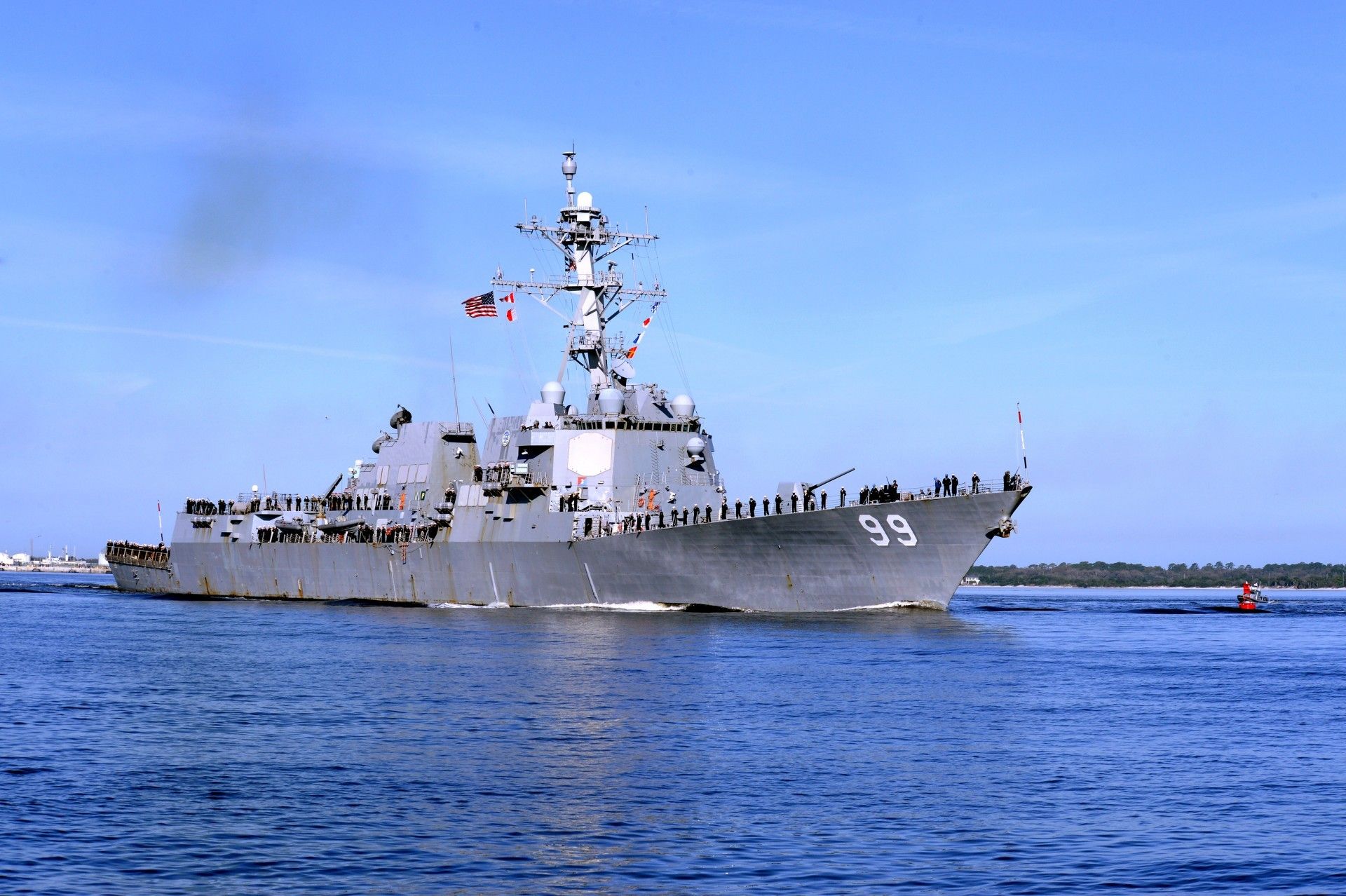 Niszczyciel rakietowy USS „Farragut” – fot. S.P. La Marr/US Navy