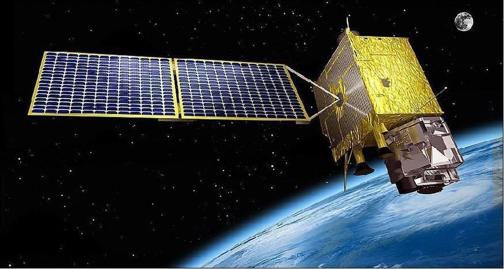 Artystyczna wizja satelity GEO-KOMPSAT-2A. Ilustracja: KARI