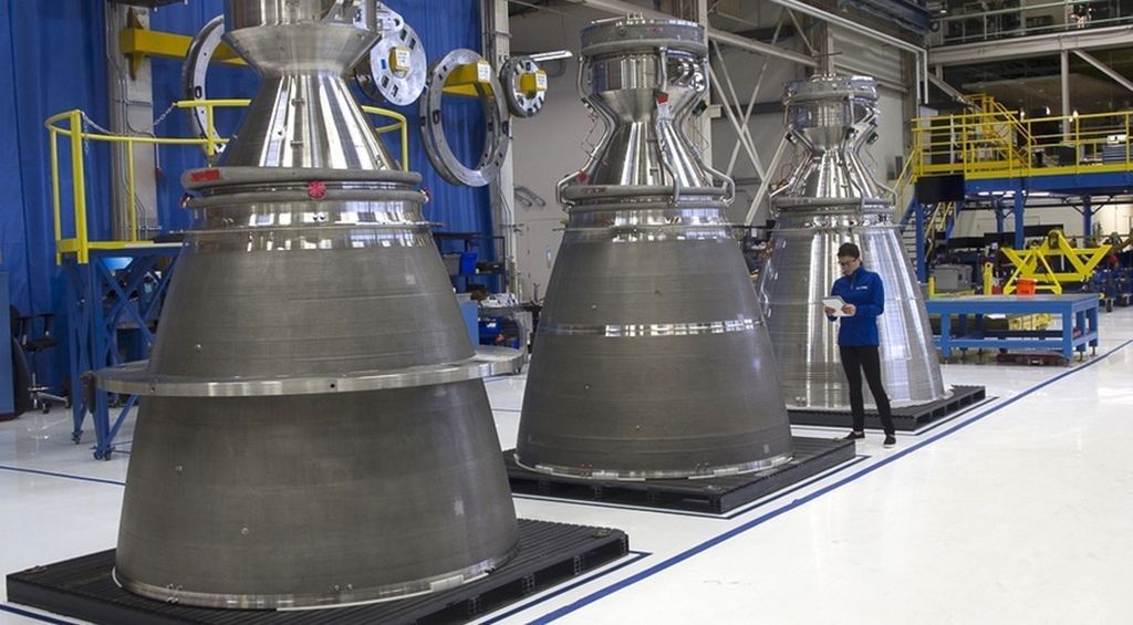 Silniki BE-4. Fot. Blue Origin
