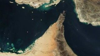 Cieśnina Ormuz- fot. NASA