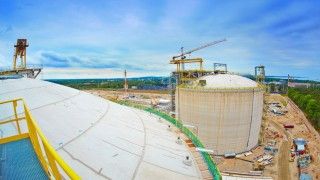 Building of Świnoujście LNG Terminal -fot. Polskie LNG