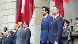 Wizyta emira Tamima bin Hamada al - Thaniego w Polsce. Fot. Andrzej Hrechorowicz/KPRP