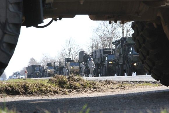Amerykańska bateria Patriot w okolicach Sochaczewa 8 marca 2015 r. – fot. US Army