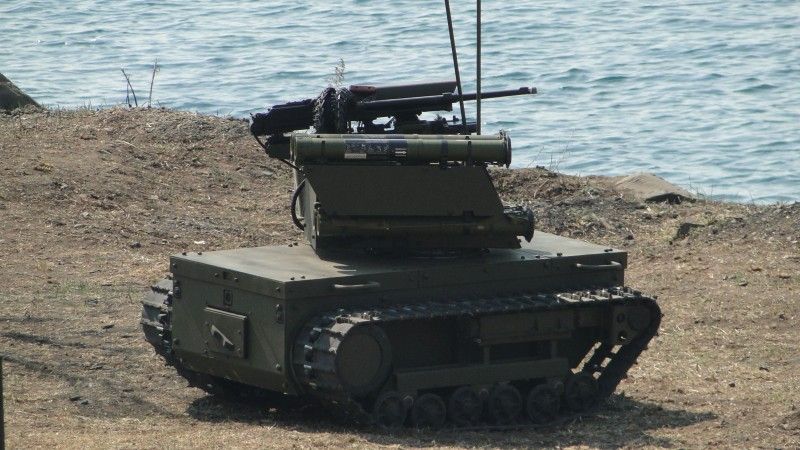 Rosyjski robot bojowy Platform-M - fot. mil.ru