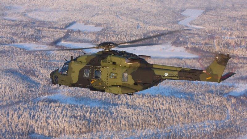 Fiński śmigłowiec NH90-TTH. Fot.Tommi Toikander - Finnish Defence Forces