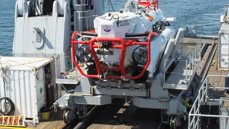 Zbudowany w Wielkiej Brytanii głębinowy pojazd ratowniczy SRV 1 wchodzący w skład natowskiego systemu NSRV. Fot. Defence24.pl