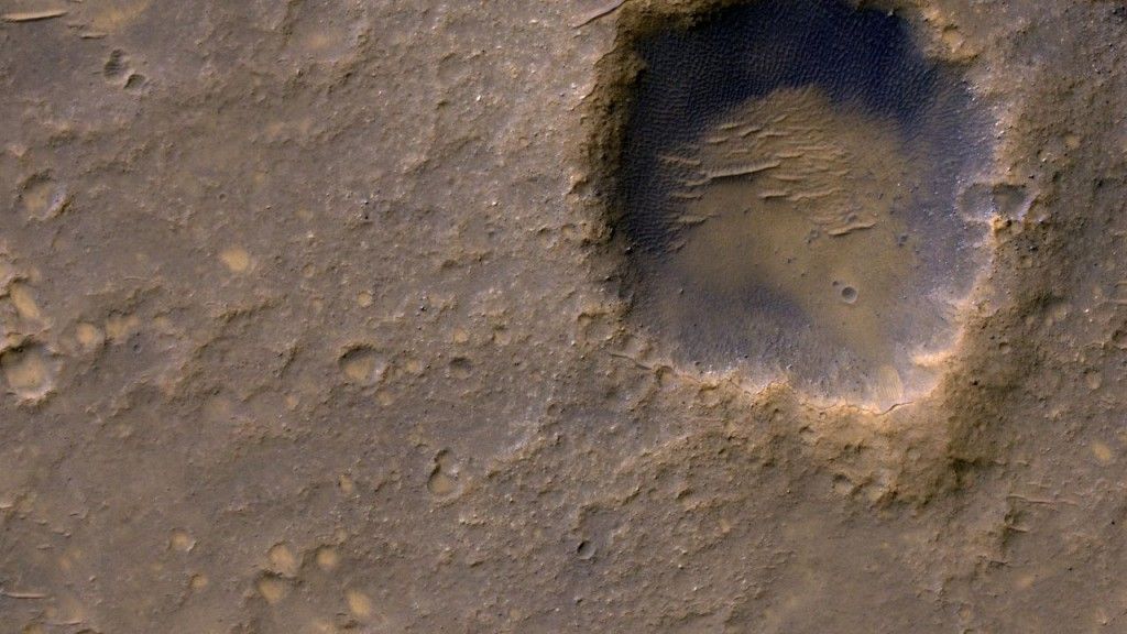 Rejon Marsa, gdzie  wylądował łazik Spirit, fot. NASA/JPL-Caltech/Univ. of Arizona