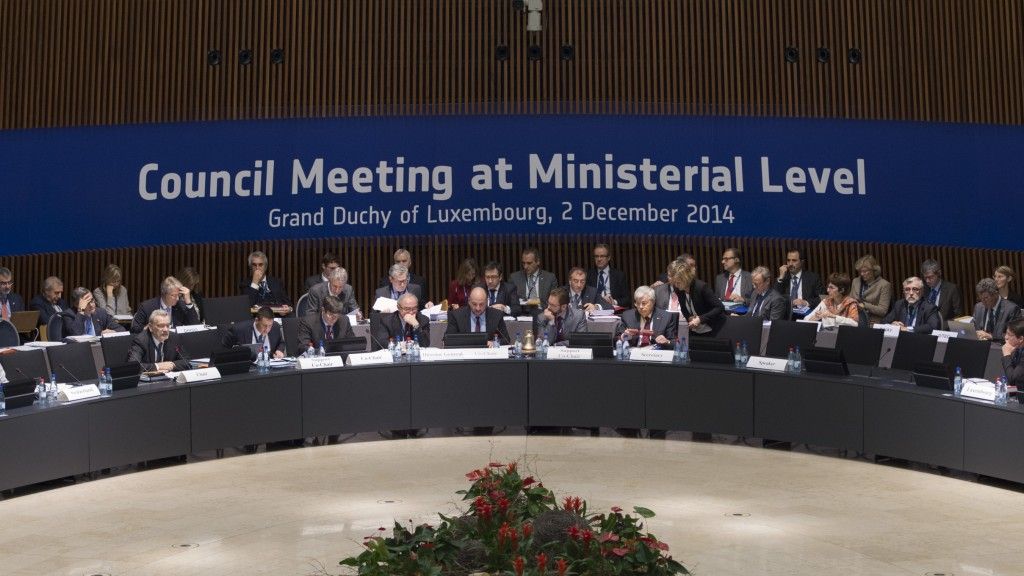 Poprzednia Rada Ministerialna ESA, która odbyła się w 2014 roku w Luksemburgu, fot. ESA–S. Corvaja, 2014