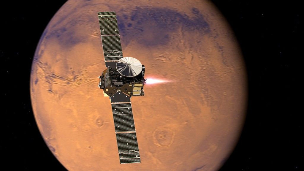 Sonda Trace Gas Orbiter, ilustracja: ESA/ATG medialab
