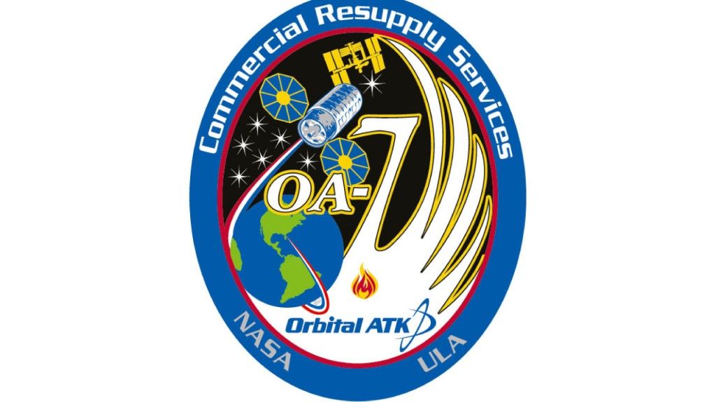 Oficjalny logotyp misji OA-7. Ilustracja: Orbital ATK