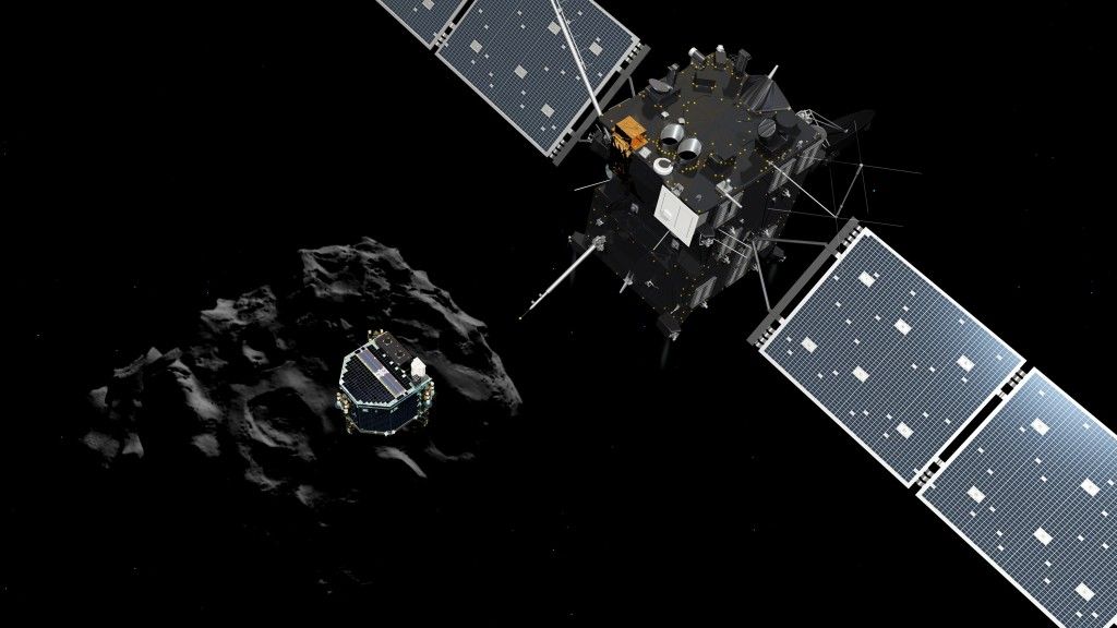 Sonda Rosetta. Ilustracja: ESA