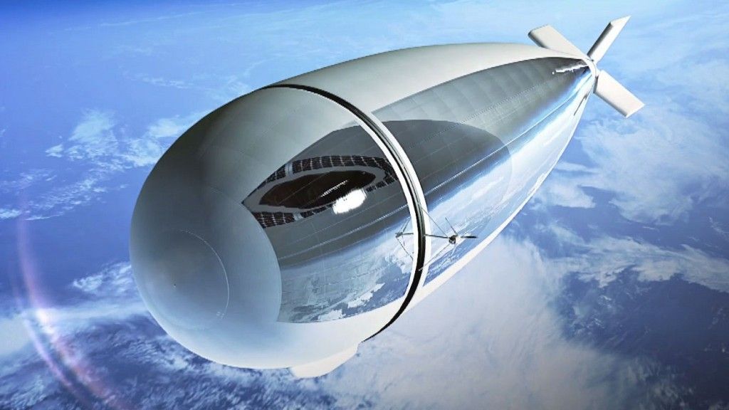 Grafika koncepcyjna przedstawiająca projekt pojazdu stratosferycznego. Ilustracja: Thales Alenia Space / thalesgroup.com